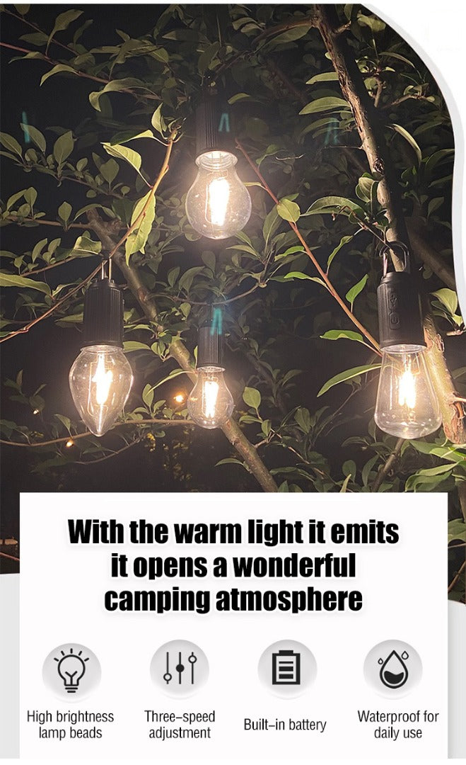 2 sztuki zniżki☀️⚡Nowa, ładowalna lampa kempingowa zasilana energią słoneczną, wielofunkcyjne, przenośne oświetlenie nastrojowe.